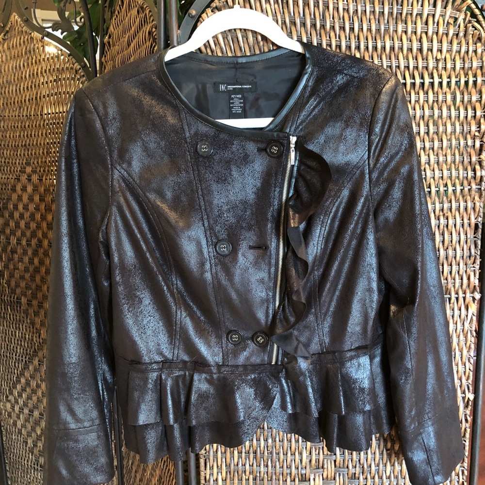 Faux leather jacket